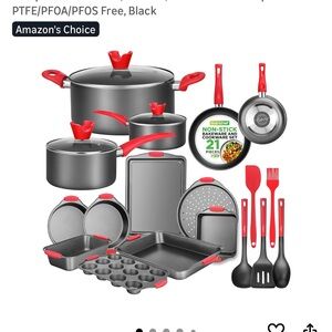 Nutrichef 21-Piece Non-Stick Cookware Set